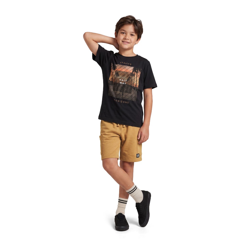 Conjunto Infantil Masculino Verão Estampa Por do Sol Kyly - Ref. 1002172