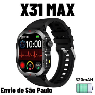 Smartwatch Relógio Inteligente Ultra X31 Max Série 11 Lançamento 2026 Chamada Bluetooth Resistência IP68 À Prova d'Água