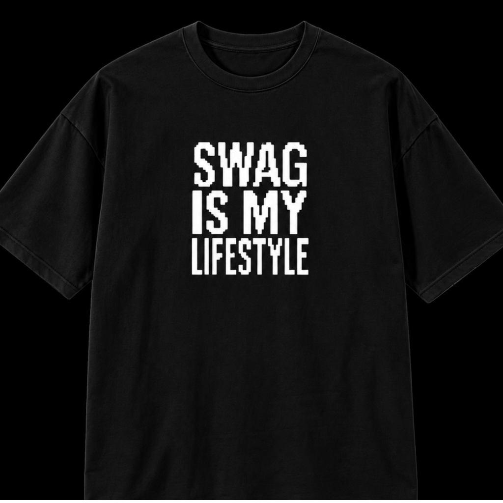 Camiseta Oversized Masculina SWAG Is My Lifestyle Streetwear