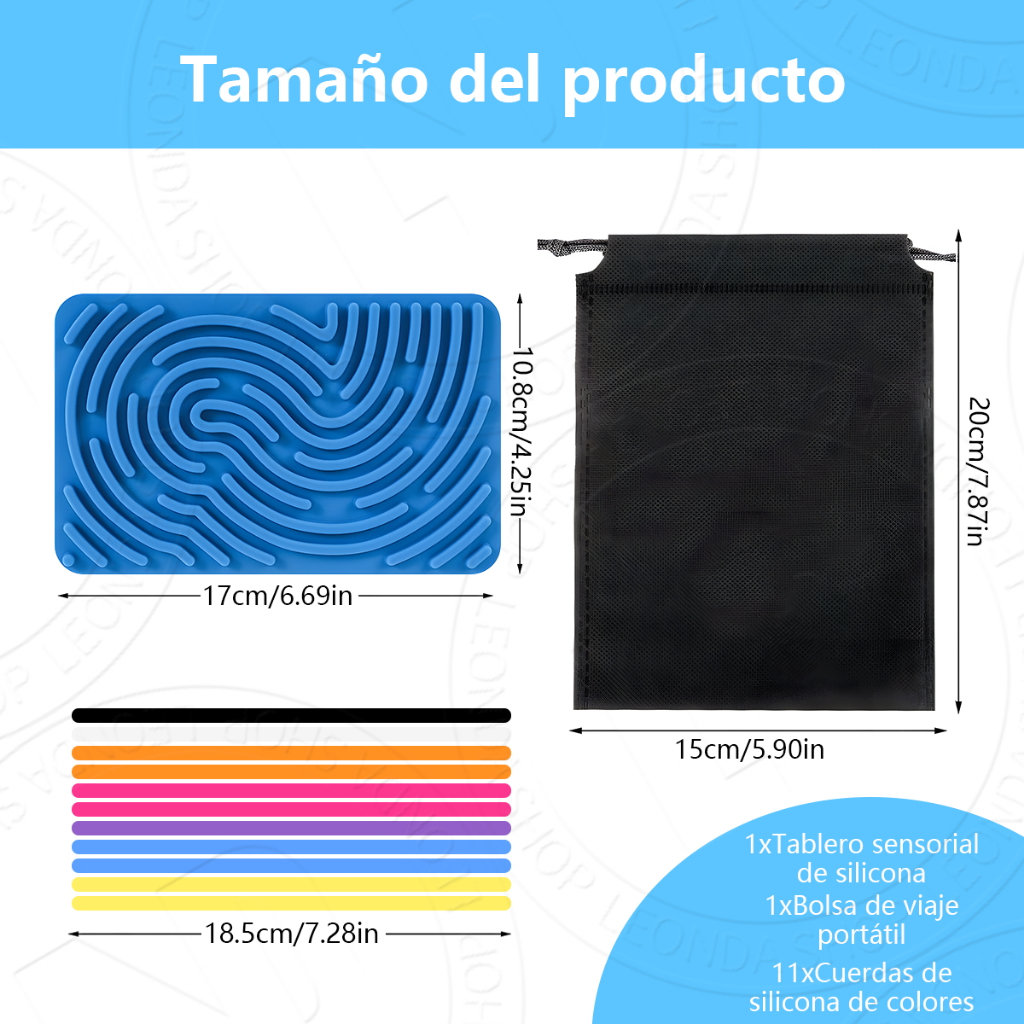Painel sensorial de silicone Montessori — Brinquedo educativo com 8 texturas, cores vivas, seguro e não tóxico 👶🌈