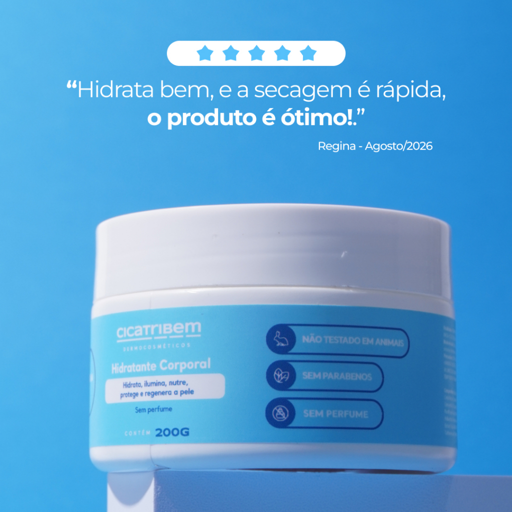Hidratante Corporal Sem Perfume Cicatribem 200g Hidratação Profunda Pele Sensível Seca com Aveia Girassol e Óleo Mineral · foto 2