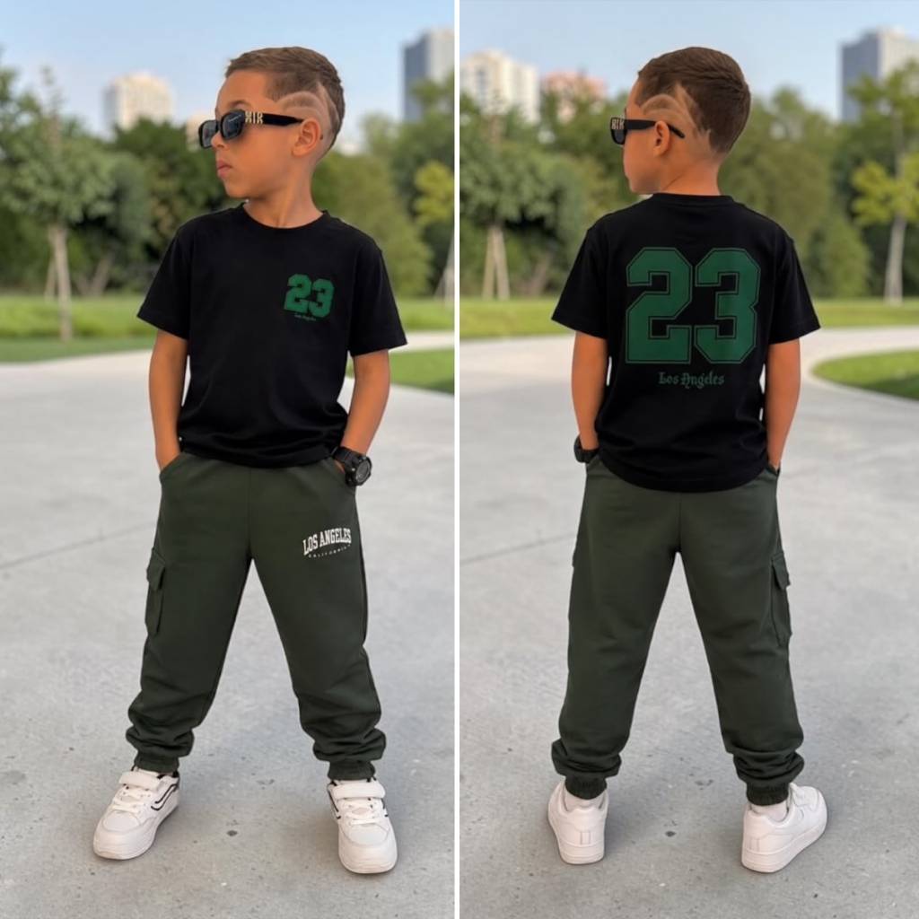 Roupa De Menino Conjunto  infantil Masculino Conjunto camisa + calça de Menino Tamanhos 2,4,6,8,10,12