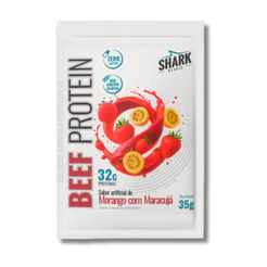 Sachê Dose Whey Beef Protein 35g Unidade Shark Pro Proteína da Carne