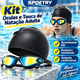 Set de óculos de natação para adultos Oculos de natação à prova de água de alta definição