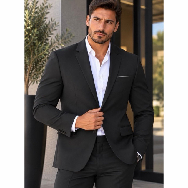 Bleizer Masculino + Calça Terno Masculino Completo Microfibra