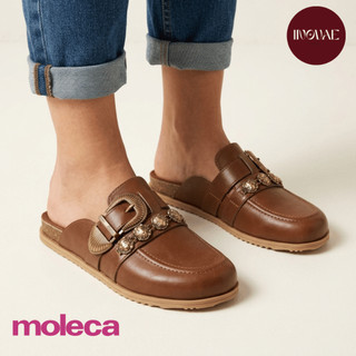 Mule Feminino Moleca Atemporal Rústico Fivela Metalizada Detalhes Leve Confortável Original