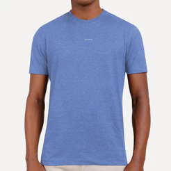 Camiseta Aramis Masculina Estampa Costas Barcode Azul Royal Mescla Original