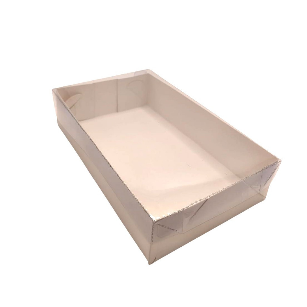 Caixa para Presente 32x23x5 Tampa Transparente Embalagem para Roupa