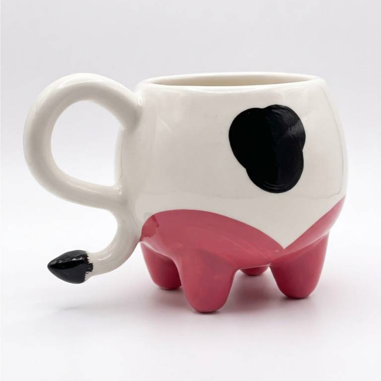 Caneca Vaquinha 3D Vaca Fofa Xícara Decorativa Presente