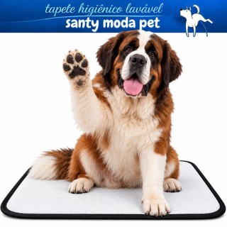 Santy Moda Pet Tapete Higiênico Lavável, reutilizável, lavável, durável, Tapete de piso para cães, 1 unidade