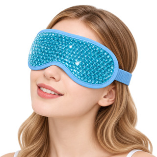 Máscara de Gel para Olhos Compressas Fria e Quente Alívio de Olheiras Enxaqueca e Inchaço Facial - Tomóvi