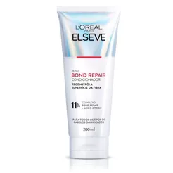 Condicionador de Reparação Molecular para Cabelos Danificados com Ácido Cítrico Elseve Bond Repair 200 mL