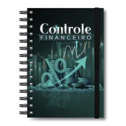 Planner Controle Financeiro Caderno Anotações Minhas Finanças Meus Ganhos Organização Capa Dura 2025