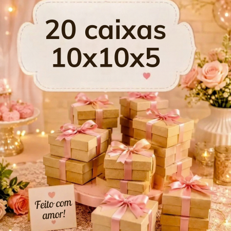 20 caixa 10x10x5 em MDF lembrancinha, presente com 20 ,15, 10, 5 quantidades