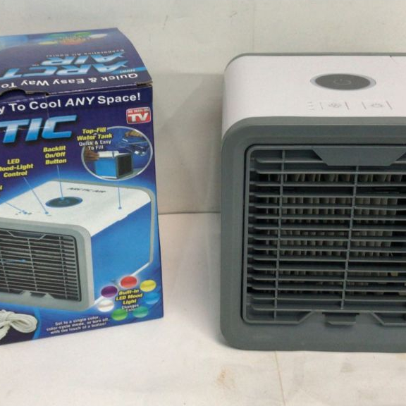 Mini Ar Condicionado Portátil Air Cooler Climatizador Umidificador Com Luz Led Usb