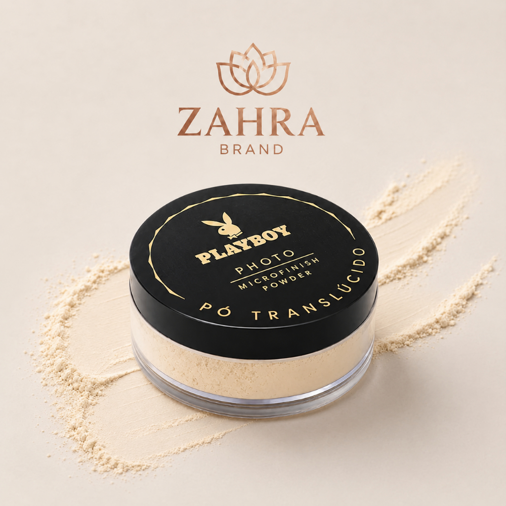 Pó Facial Translúcido Playboy Photo Microfinish Powder 16g – Acabamento Matte ENVIO IMEDIATO