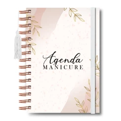 Agenda Salão Manicure Pedicure Elegante Caderno Agenda Nail Designer Com Profissional Pessoal
