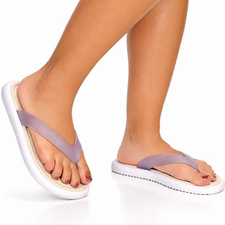 Chinelo Feminino Plataforma Mania De Mulher Linha Jelly Para O Verão Confortavel