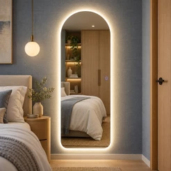Espelho Lopazzi Base Reta Grande Corpo Inteiro 150x40cm Quarto Sala Decoração Pinterest