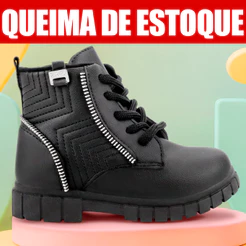 Bota Infantil Menina Feminino Coturno Infantil Menina Botinha De Menina