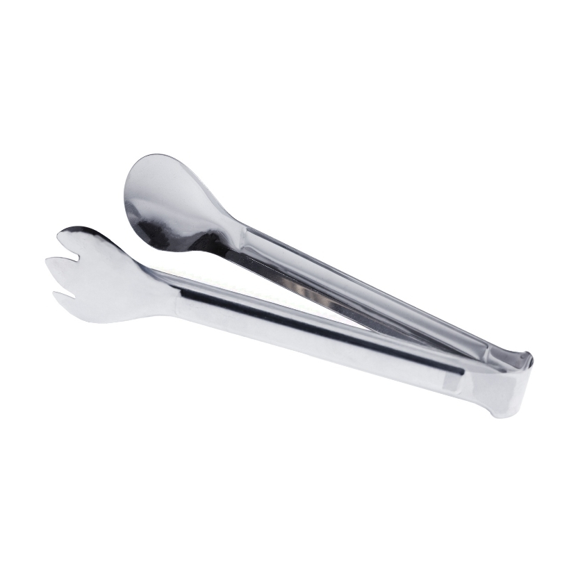 Pegador de Salada 20,5cm Aço Inox Rojemac Profissional para Servir Folhas Legumes Massas Acompanhamentos Mesa Buffet