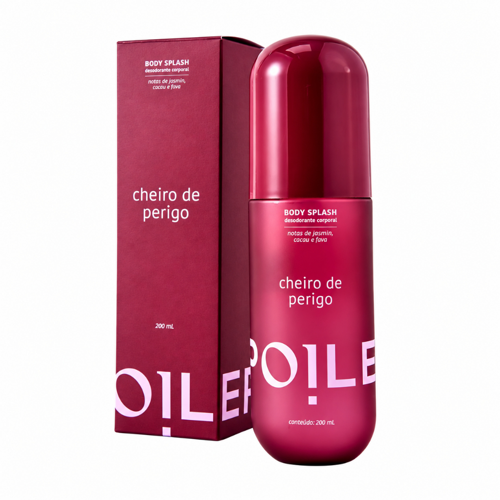 Body Splash Cheiro de Perigo 200ml Spoiler Fragrância Feminina Perfumada Marcante para Dia e Noite
