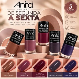 Anita Kit 5 Esmaltes Lançamento Nova Coleção Segunda Asexta