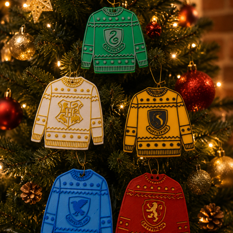 Enfeite de natal - Kit Ornamentos para árvore de natal Sueter Harry Potter