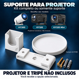 Suporte Mini Projetor HY300 HY320 e HY320 Mini Parede Teto Tripé Magcubic Fullcam Suporte ou Kit (não inclui projetor)