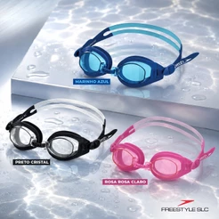 Óculos de Natação Speedo Freestyle SLC - PRETO CRISTAL