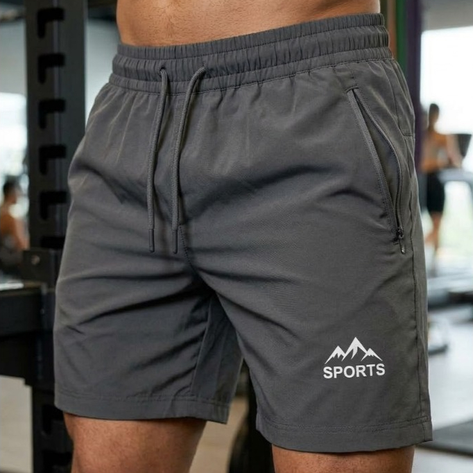 Shorts Masculino Com Ziper - Bermuda Poliamida com elastano Dry Fit - Com Secagem Rápida - Importada