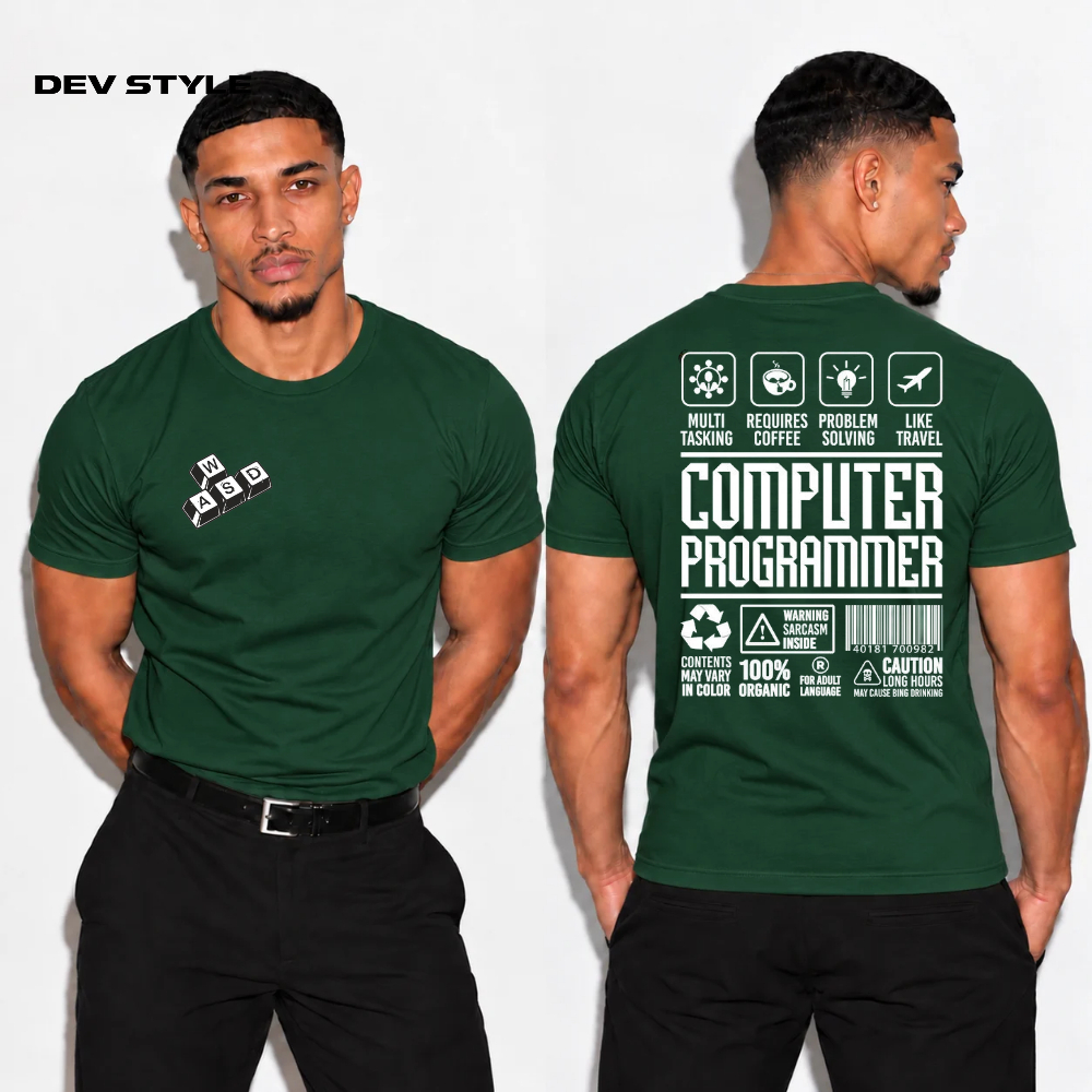 Camiseta Masculina Tecnologia Geek Nerd Dev Blusa Algodão Conforto · Computer Programmer
