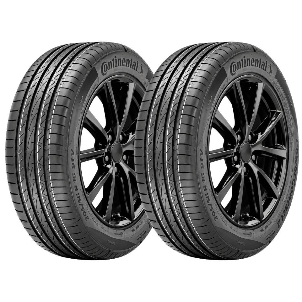 KIT 2 PNEUS ARO 16 195/55R16 CONTINENTAL POWERCONTACT 2 87H