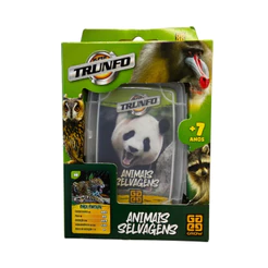 Brinquedo Infantil Jogo de Cartas Super Trunfo Animais Selvagens Grow - 01816