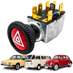 BOTÃO INTERRUPTOR DE PISCA ALERTA VW FUSCA BRASILIA KOMBI 1974/