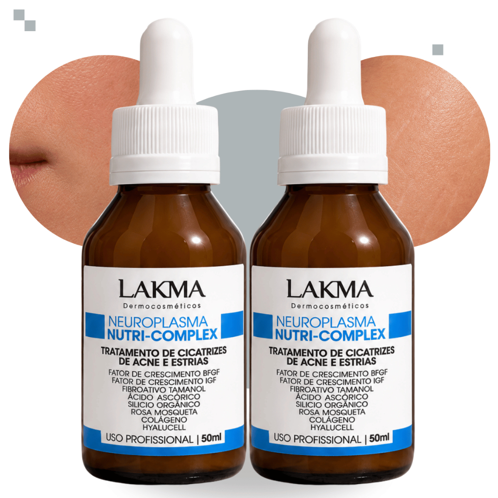 Kit 2 Neuroplasma Nutri Complex 50ml Marcas Acne Estrias Todos os Tipos de Pele Lakma