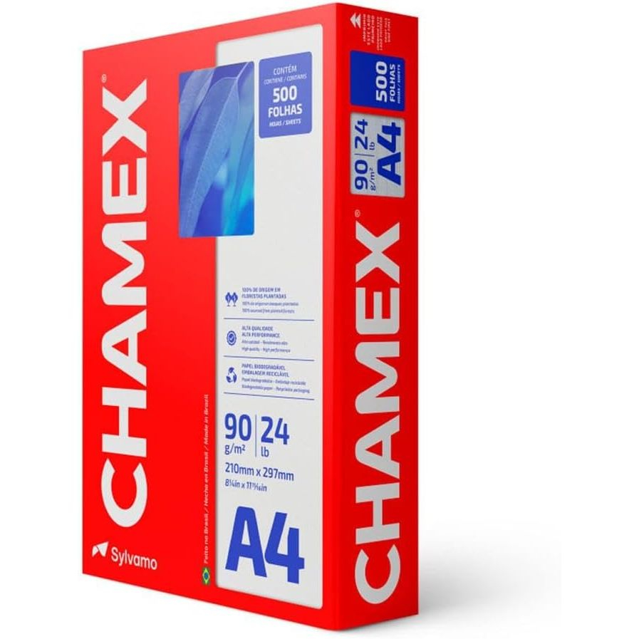 PAPEL CHAMEX A4 90GR 210X297 RESMA UN