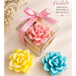 10 Lembrancinha de vela aromática aniversário, chá de bebê , casamento e eventos