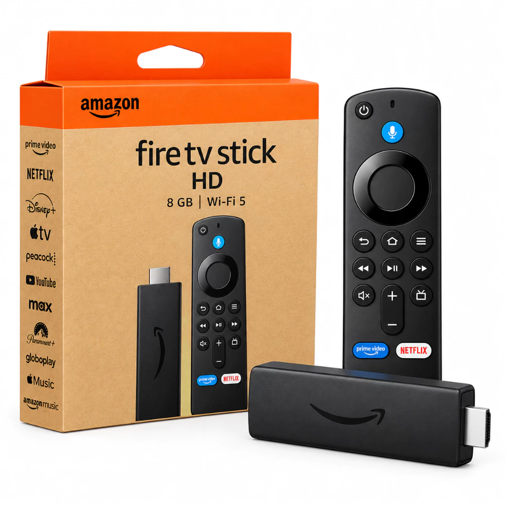 Novo Amazon Fire Stick TV 2026 Full HD 4ª Geração Alexa Comando de Voz