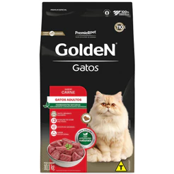 Ração Golden Gatos Adultos Carne 10,1 kg