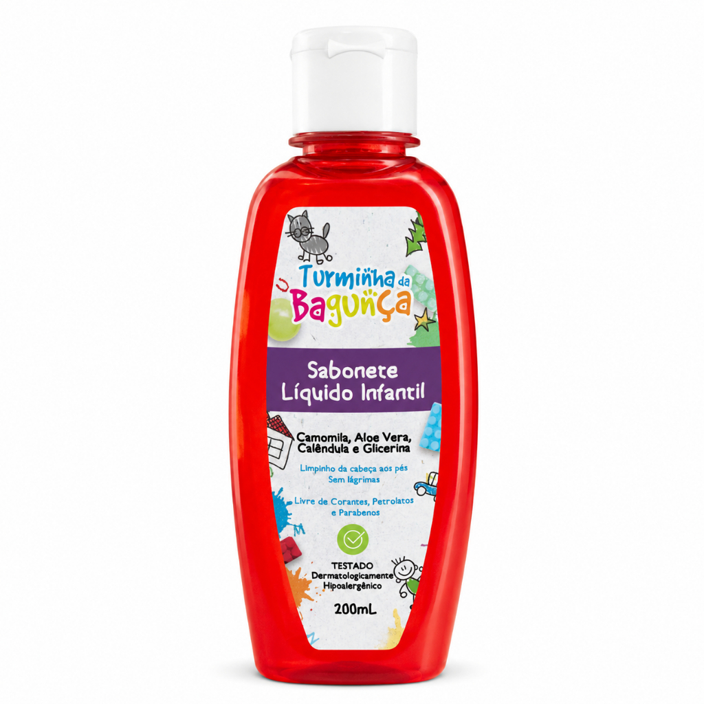 Sabonete Líquido Infantil Turminha da Bagunça - Sem lágrimas - 200ml |  Sabonete líquido bebê