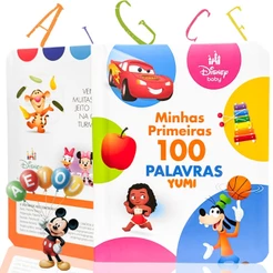 Livro Infantil Bebê Minhas Primeiras 100 Palavras Fisher-Price Capa Dura Premium