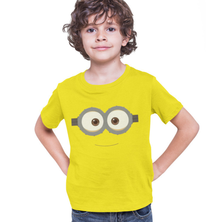 Camiseta Infantil Minions Desenhos 100% Algodão Fantasia Kids Varias Estampas