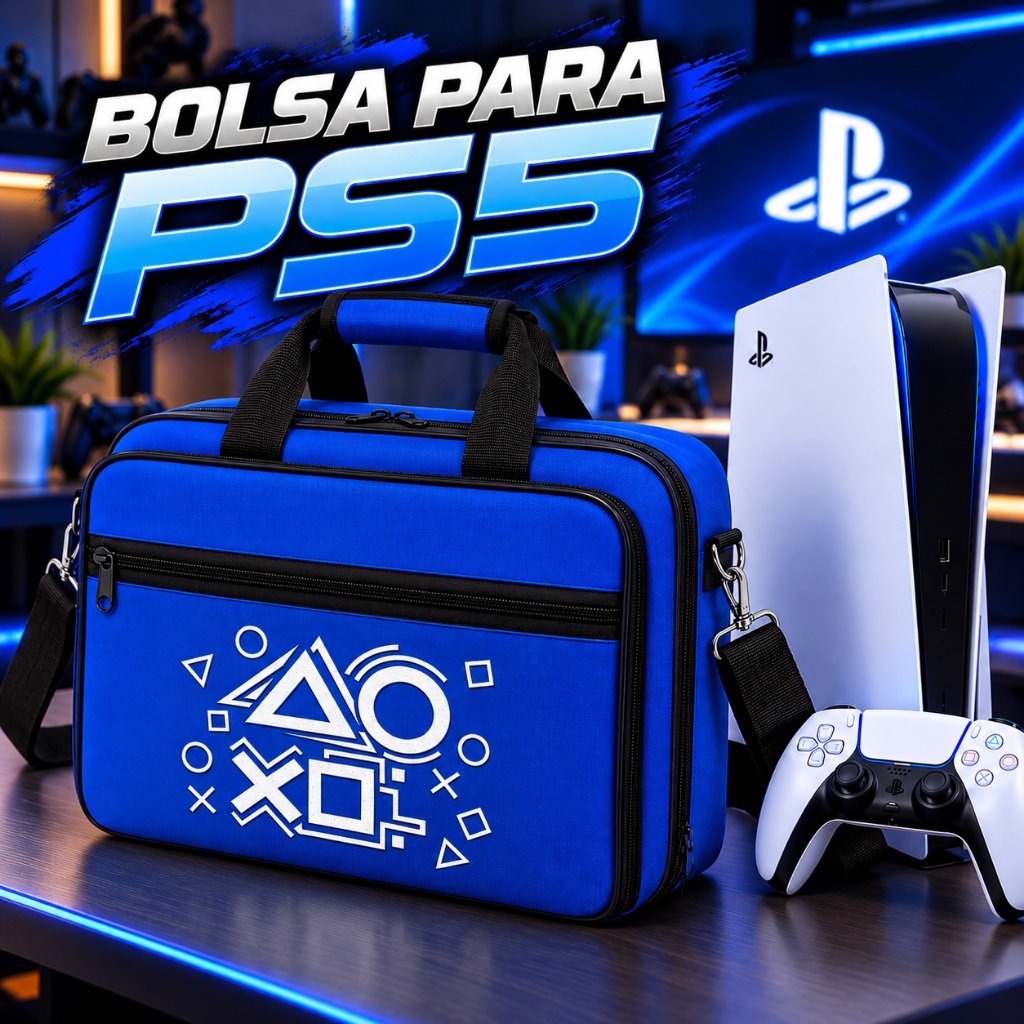 Bag para PS5 - Cinza e Preto