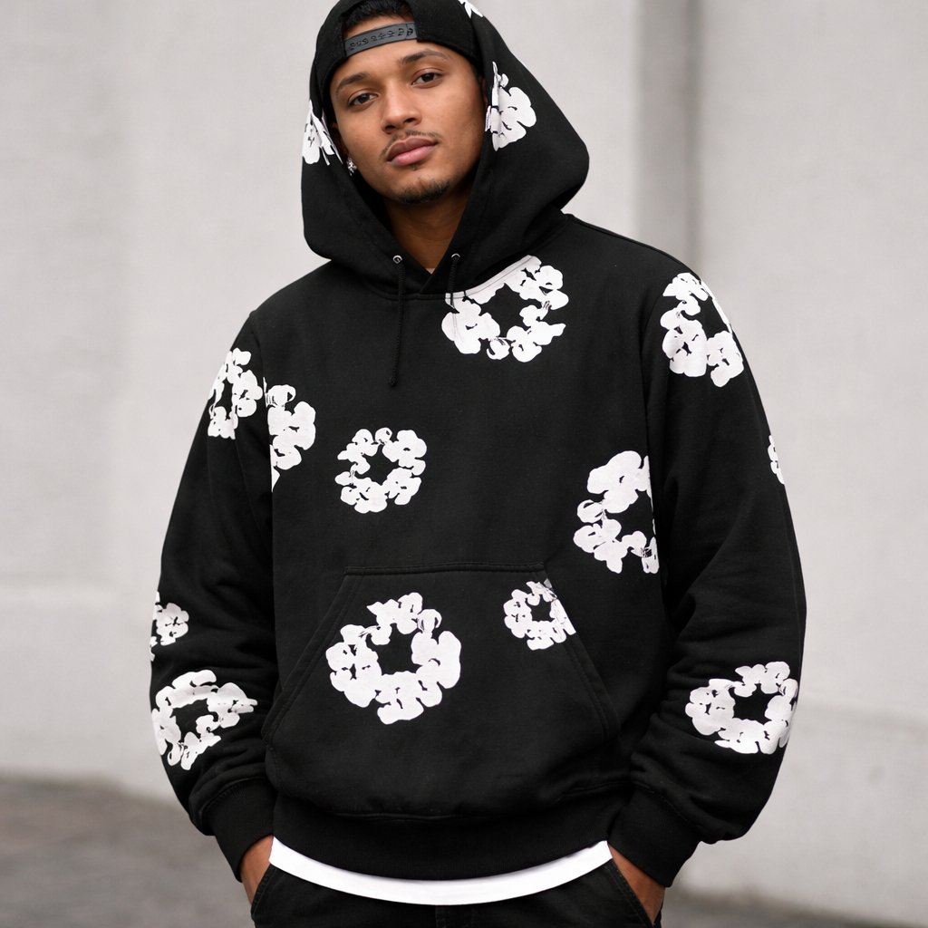 Moletom Canguru Flowers Floral Blusa de Frio Unissex