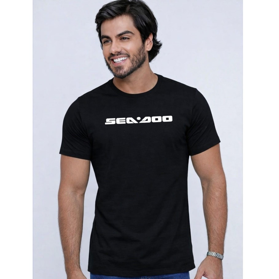 Camiseta Masculina Sea Doo Jet Ski Estampa Náutica Esportiva Confortável Casual Varias Cores