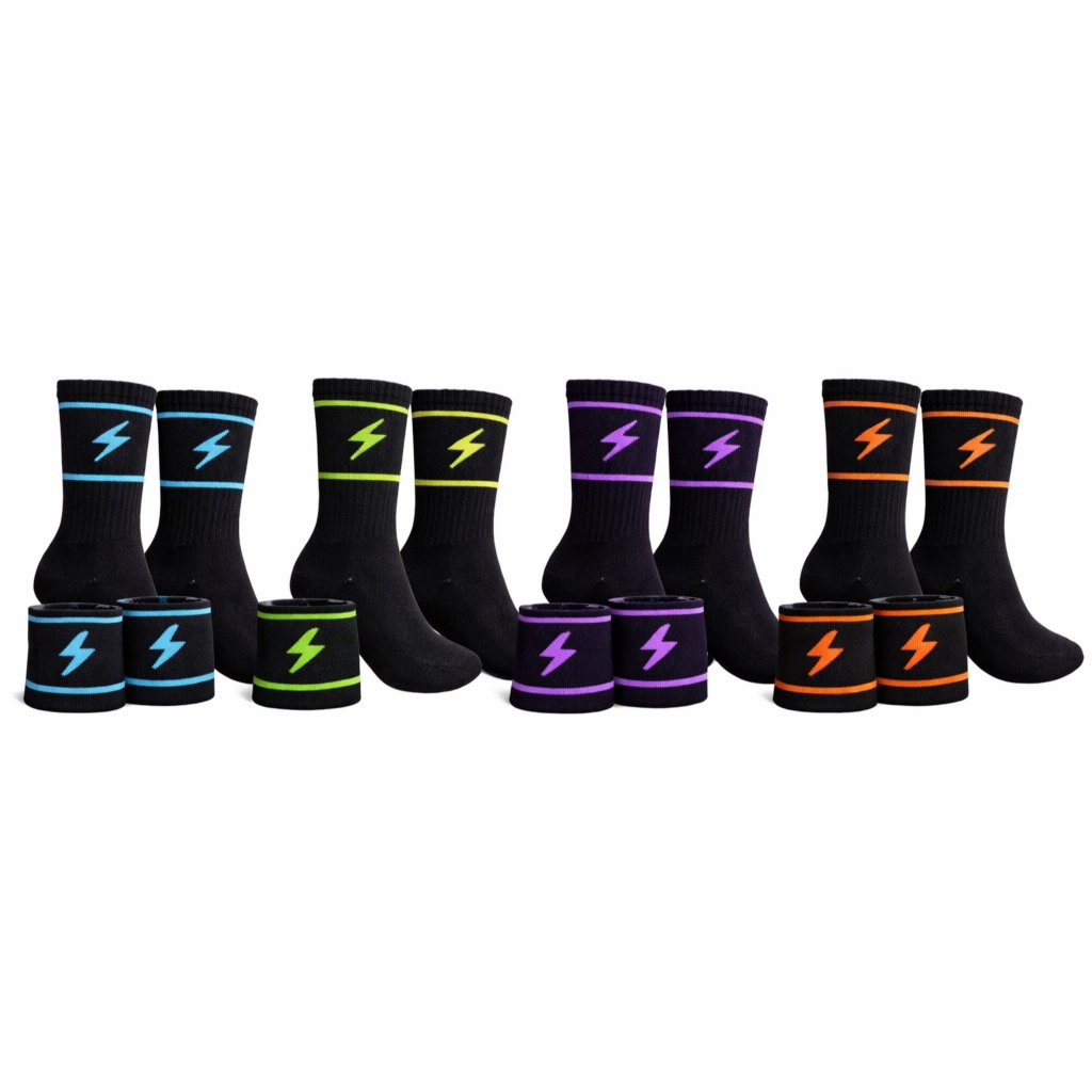 Meia e munhequeira seca suor kit, Algodão suave em Oferta na Shopee