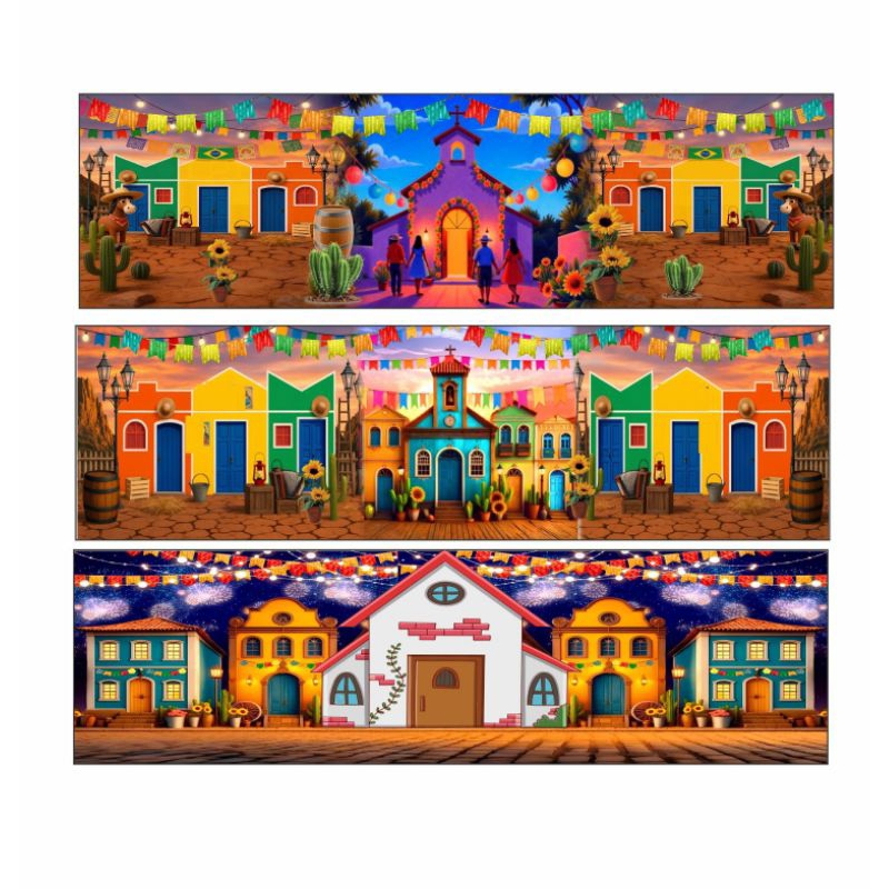 Painel retangular 8,00x3,00 MTS imagem variáveis escolha sua opção e manda no chat