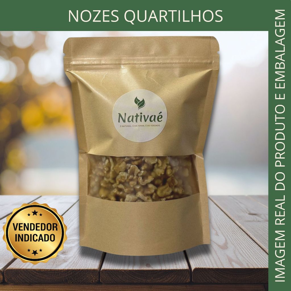 Nozes Quartilhos Frescas e Crocantes