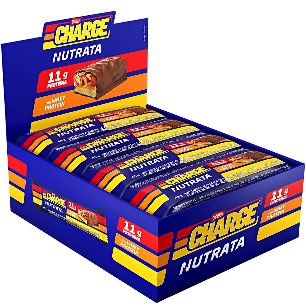 Barra Charge  Display 12Un Barra Nutrata Nestle Lançamento em Oferta na Shopee